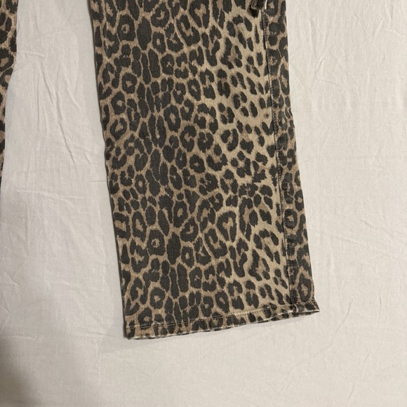 Disclosure Leopard Print Cargo Pants Wide Leg baggy y2k Women's Size 7/28 grunge - Picture 10 of 11